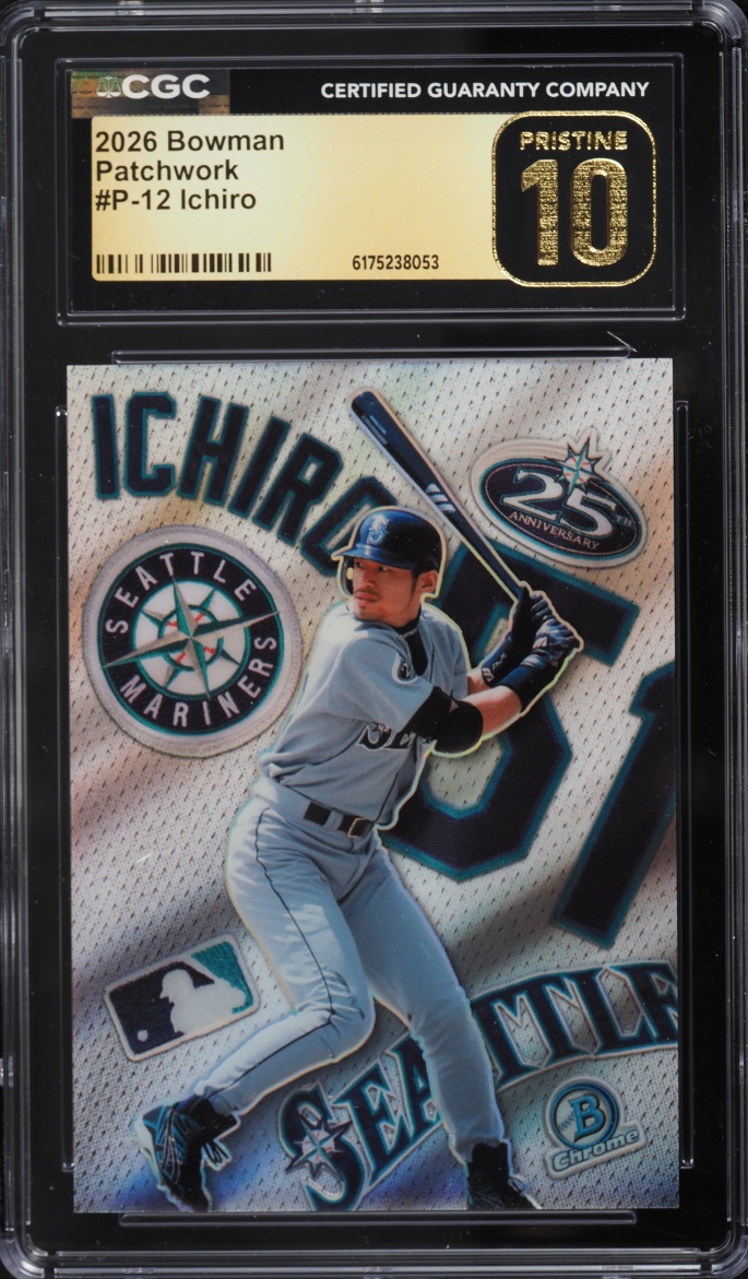 2026 Bowman Patchwork Ichiro P-12 graded CGC Pristine 10